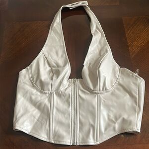 Cream corset top
